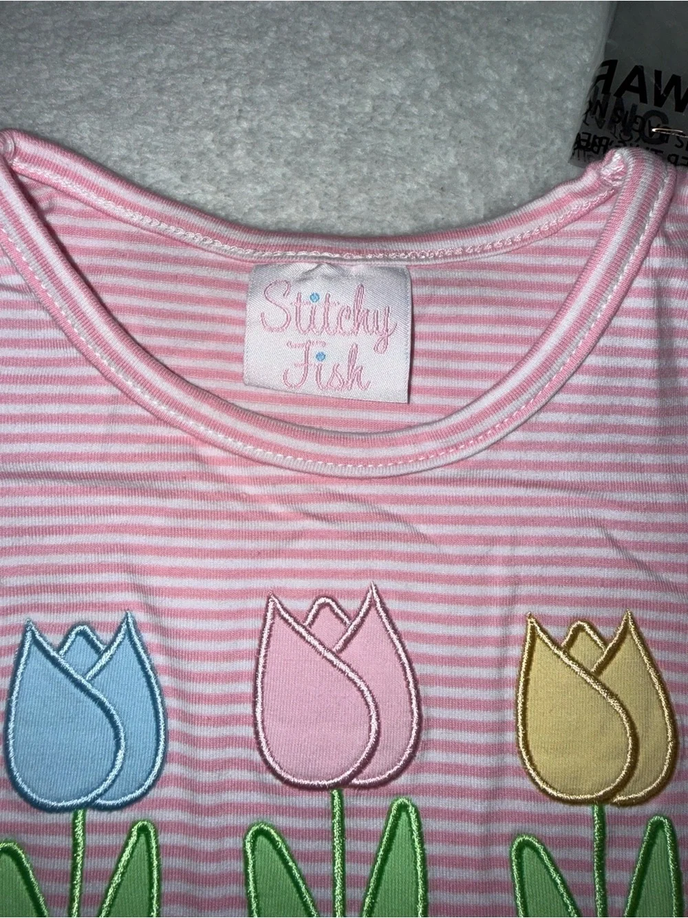 Stitchy Fish soft pink